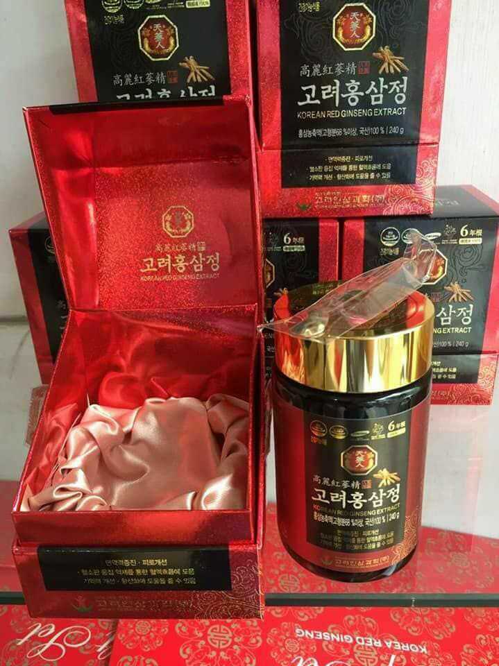 Cao Hồng Sâm Nguyên Chất 6 Năm Tuổi Hàn Quốc Hộp 240g (Korean Red Ginseng Extract)